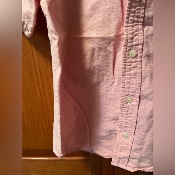 Ralph Lauren pink short sleeve button down shirt - Picture 7 of 8